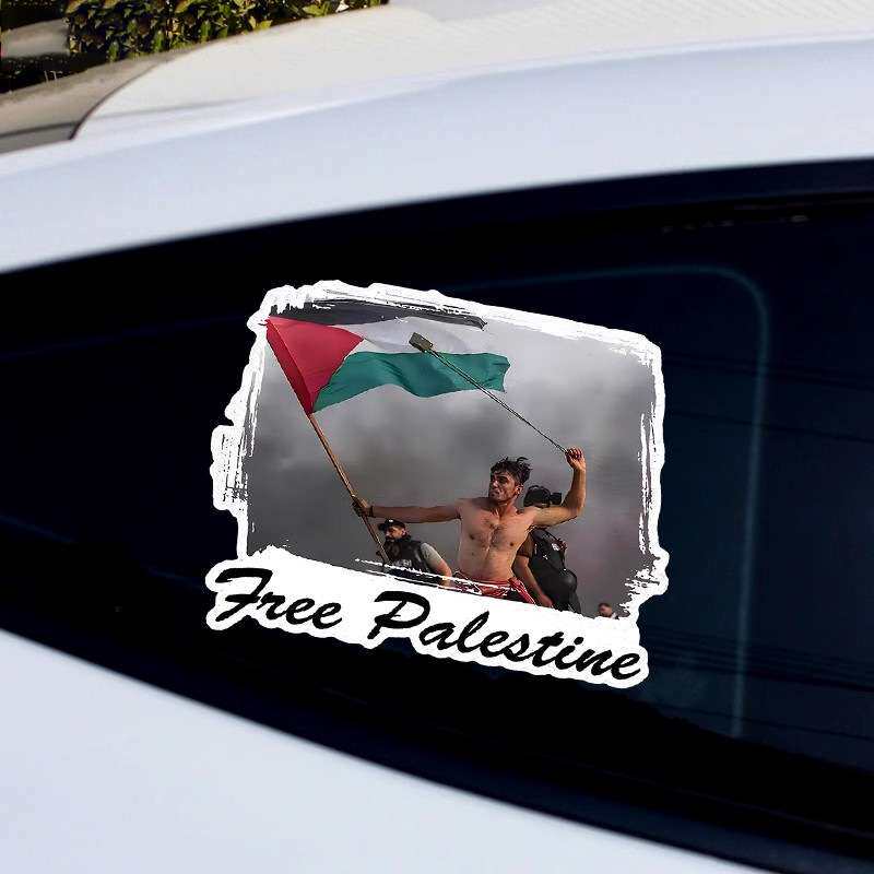巴勒斯坦车贴国旗反战解放支持声援自由电动汽车电动摩托磁吸贴纸