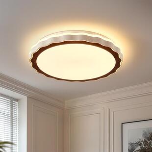 法式中古奶油风灯具2025新款简约卡通儿童房创意全光谱卧室吸顶灯