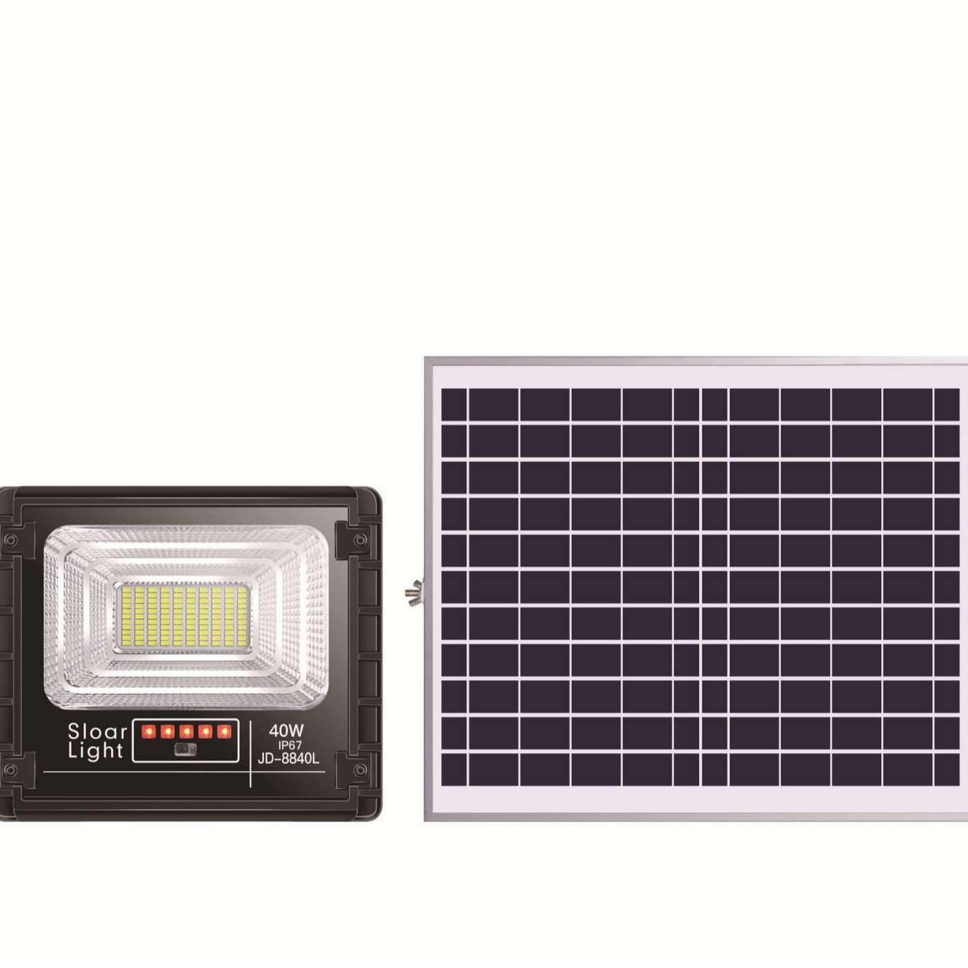 劲点JD8800L太阳能灯户外庭院灯家用超亮防水新农村照明投光灯