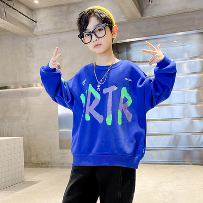 极速2022 Teen Boys Sweatshirxt Long Sleeve T Shirt Spring Au