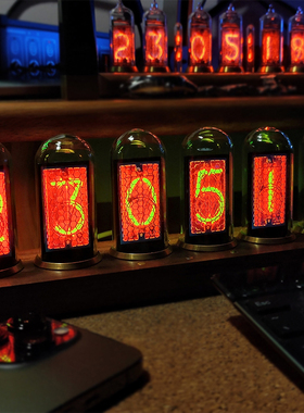 极速IPS拟辉g光数码管时钟Max1.9英寸大屏桌面电子相册AI语音创意