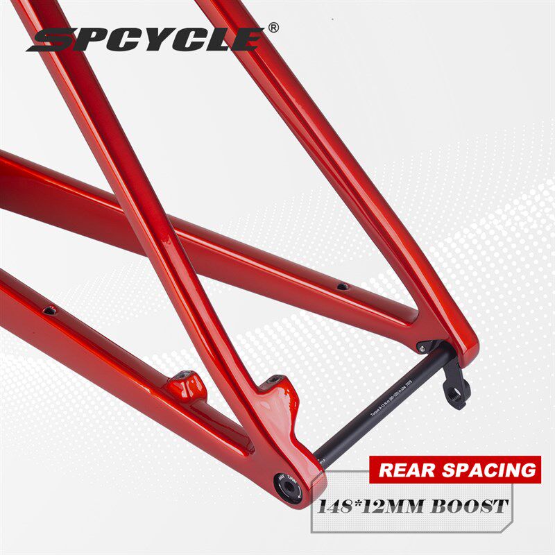 新品2023新款29er山地全碳纤维x车架碳纤自行车架XC硬尾Boost148*