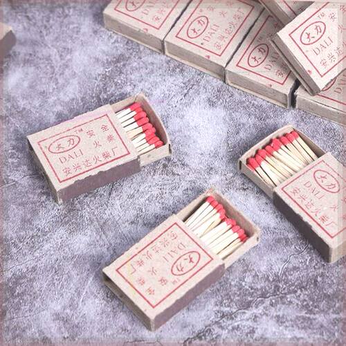 新品火柴老式老式复古火柴一次性洋火复古怀O旧火柴野炊应急点烟