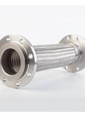 极速新品钢e法兰式304金属软管耐腐高压高D温蒸汽软连接波纹管dn2