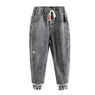 极速Boys Jefans Pants Casual Trousers Loose Straight Soft De