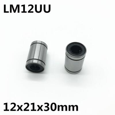 新品2pcs LM12UU lball bearing inner diameter 12x21x30mm guid