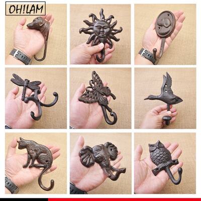 新品Vintage Wall Hook Hatnger Rustic Cast Iron Nautical Key