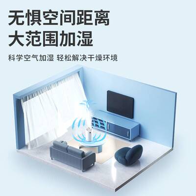 新品加湿器家用静音卧室床头孕妇婴儿小型空O气空调房净化器大喷