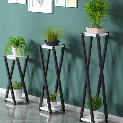极速花架欧d式置物架玄关客厅绿萝铁艺阳台室内简约花架子地面 落