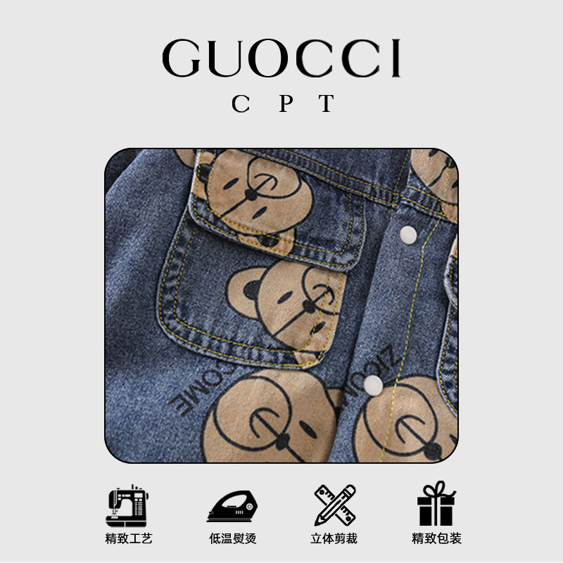 新品婴儿冬装牛仔连身衣加厚新生B儿衣服男女宝宝长袖哈衣保暖外