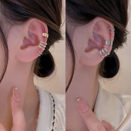 极速轻奢小众感简约无耳洞耳骨夹耳环s潮百搭气质网.红同款耳针