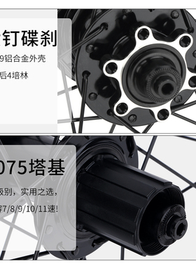 新品KENT山地自行车轮组MTB29寸轮C毂前2后4培林120响超轻轮圈707