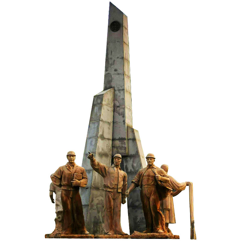 新品救灾情景f人物铸铜大型广场文化雕像定制摆件玻璃钢校园步行