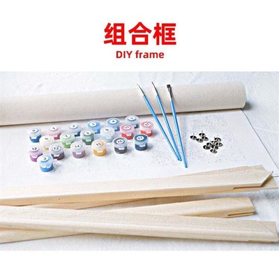 极速Womecn Flowers Painting By Numbers Paint By Number DIY D