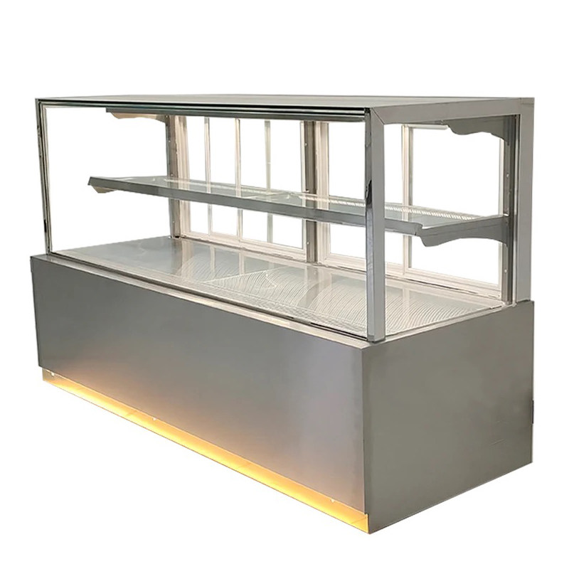 极速新款定制中式糕点展示柜桃酥柜烘培J商用冷藏西点冷柜实木面