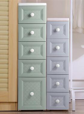 新品20/25/37cm夹缝收纳柜子抽屉式厨房多层窄缝隙W置物架卫生间