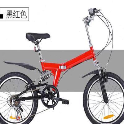 极速20寸前后避震折叠自行车超轻B便携款单车变速成年大人成人学
