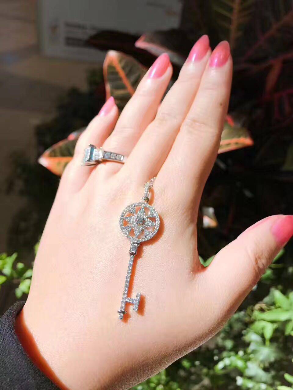 加拿大代购 michael hill 钥匙项链 925银 锆石 包邮