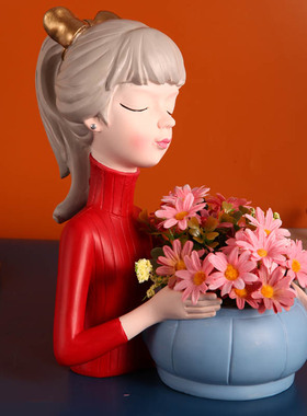 新品创意北欧轻h奢女孩新房桌面摆件客厅房间床头柜装饰网红送女