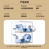 新品 亚 仓鼠笼子超大豪华别墅金丝z熊透明双层专用小房子便宜大