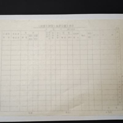 极速老旧库存发黄月份工资计算表1990F年2000年会计考勤做账单据