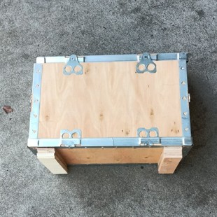 极速包装物流运输小n木箱 钢边卡扣拆卸胶合板木箱子 定制定夹板