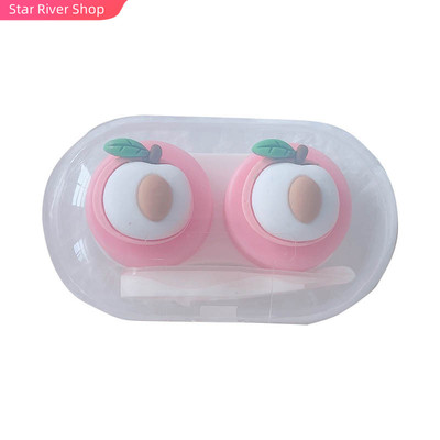 极速Women Color Contact Lenses Case Cute Strawberry CaZrrot