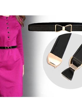 极速Bow belt cummerbunds with bucklFe belts thin elastic cum