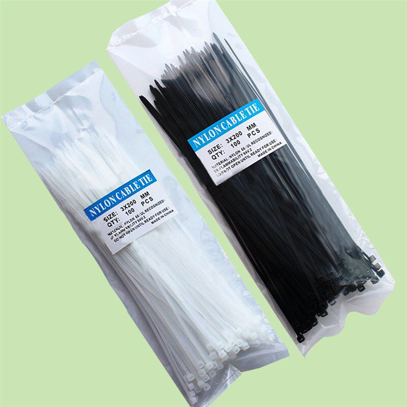 极速2022 Nylon Plastic Cable Ties 100pcs/set S2.5x200mm Zip