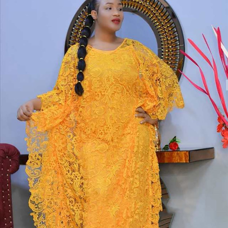 极速New Fashihon African Women Dashiki Water-Soluble Guipure