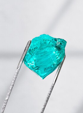 新品浅蓝色琉璃石碎石人造水晶石香薰石扩K香石装饰摆件室内鱼缸