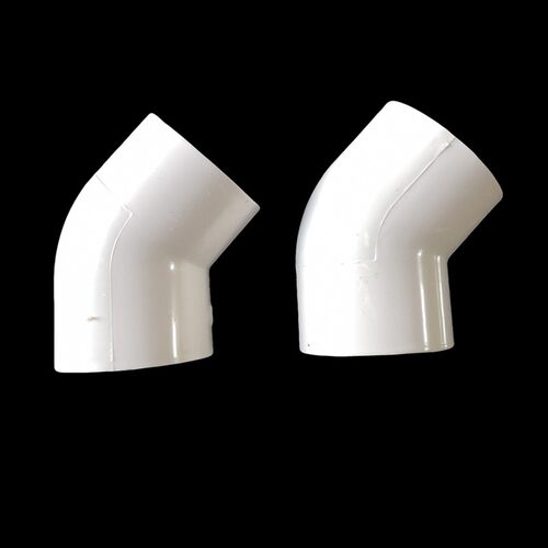 新品PVC穿线管45度n加厚直弯25 32 40电工国标电线管半弯头塑料管