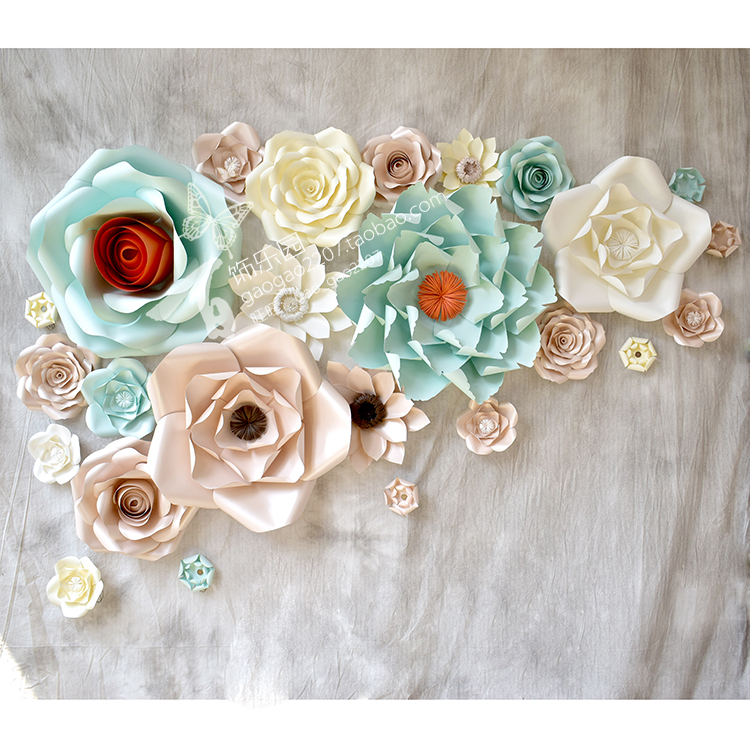 极速百饰乐园橱窗展示婚礼照相馆背景D装饰舞台道具Z084大型纸花2