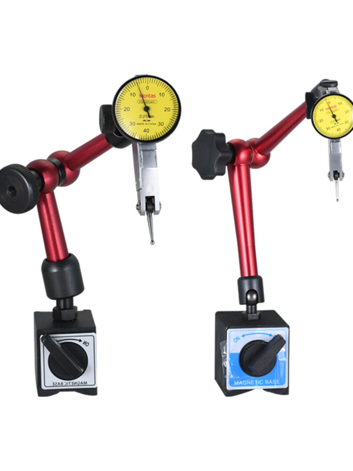 杠杆百分表0.01校表仔小校表千分表万向磁力表座支架