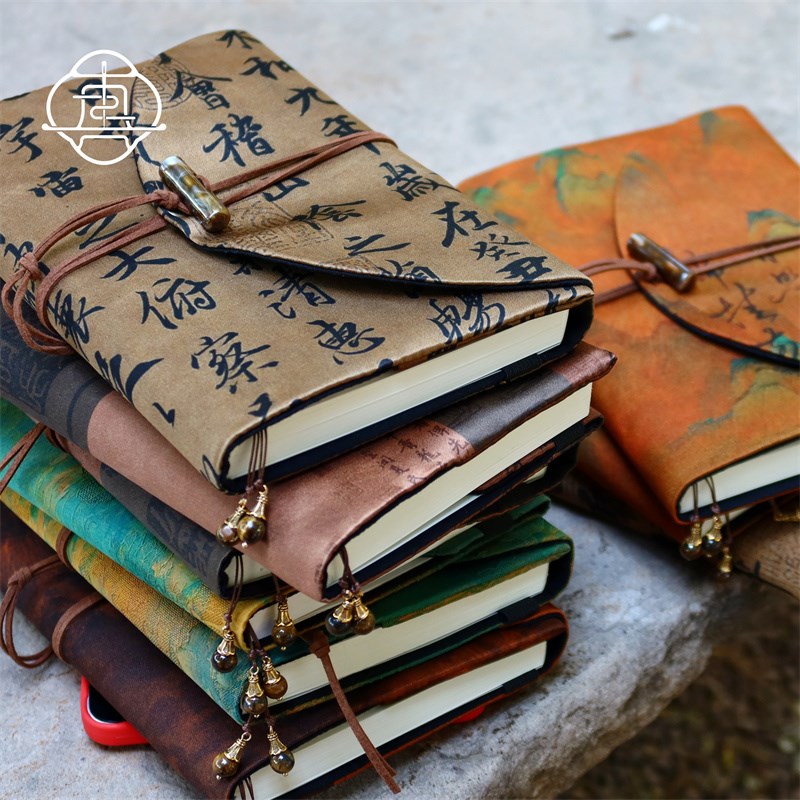 真我 书法香云h纱 非遗桑蚕丝手账本手帐布书衣A5A6记事本笔记封