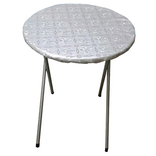 圆形松紧带皮桌套圆桌转盘套防水防油防烫耐高温桌垫免洗家用桌布