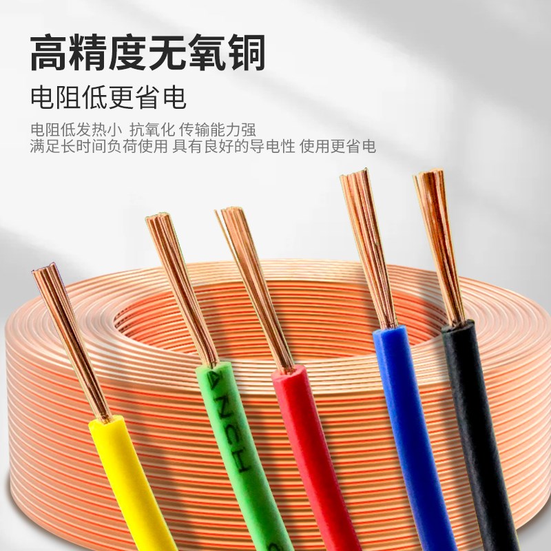 QVR国标纯铜汽车线h 线105度软线 线0.3/0.5/0.75/1/1.5平方低压