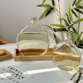 新中式 茶馆国潮冷萃瓶竹子冷泡茶围炉冰茶瓶子茶杯套装 工具果酒瓶