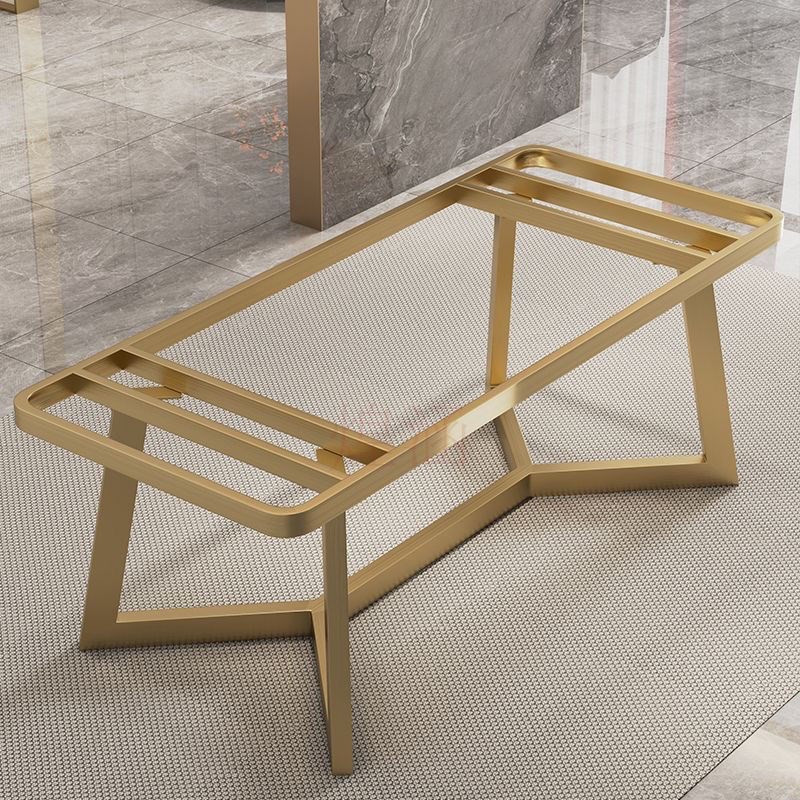 铁艺不锈钢桌脚桌腿支架大理z石岩板餐桌茶桌定制底座金属桌架