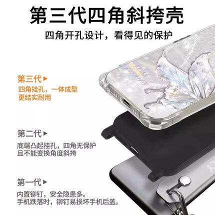 适用OPPOA5活力版手机壳新款A3x水钻蝴蝶A2Pro高级感女A1全包防摔