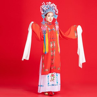 演出头饰戏曲水袖 越剧新款 小旦戏剧衣服戏 旦京花古装 速发戏服剧装