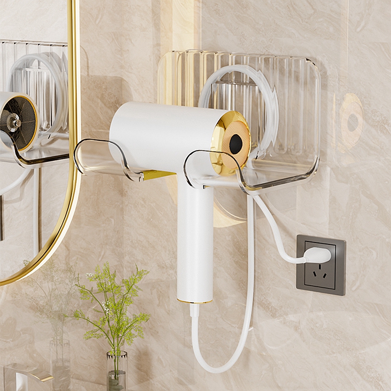 速发吹风机支架放徕芬电孔风挂架免打吹人懒家用架子