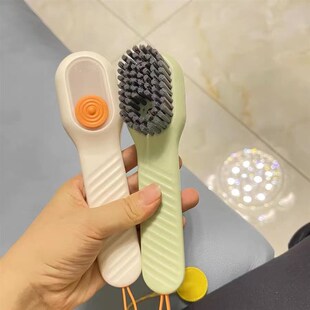 速发多功能衣加鞋刷软毛不伤鞋刷子刷鞋神器家用按压式出液液服清