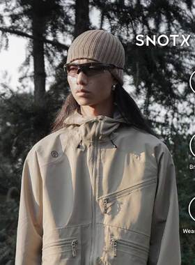 速发Sow雪防新款户外冲锋衣机能夹线克风防水耐磨多口袋中性款