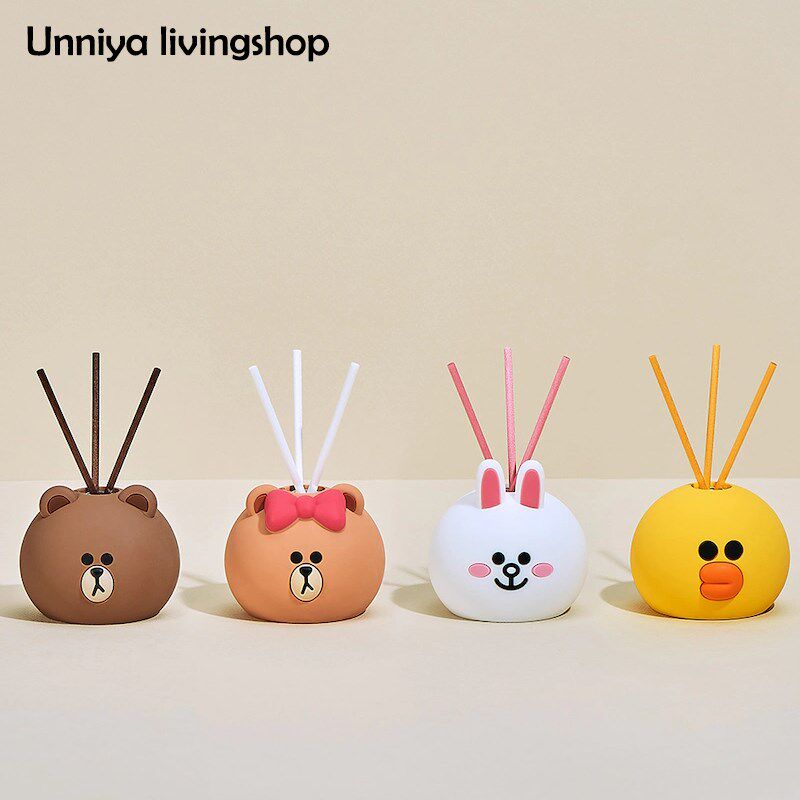 高货速发现货布朗熊莎莉鸡香薰香水车载香膏卫生间衣橱香薰香水除