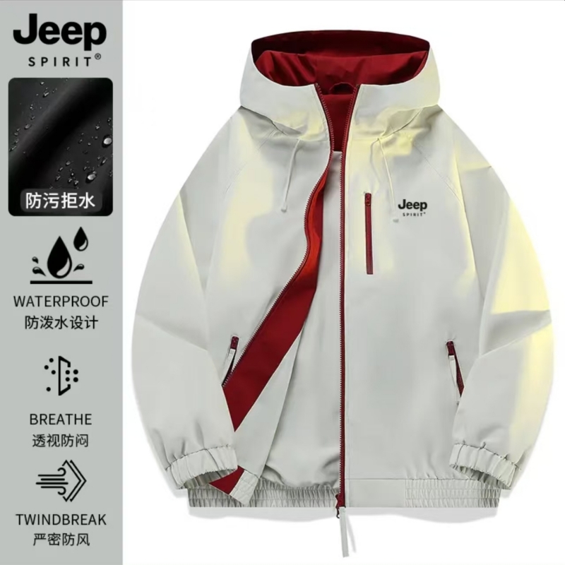 JEEP吉普男士连帽外套2025春秋