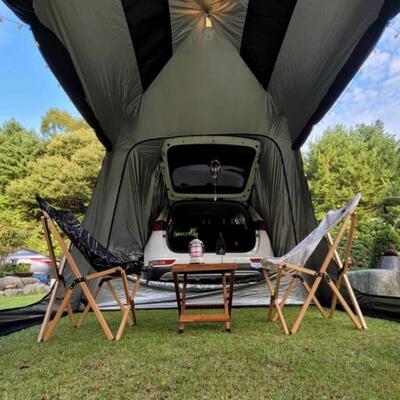 定制户外露营车尾帐篷汽车延伸防水遮阳帐篷自驾游旅行野餐免搭建