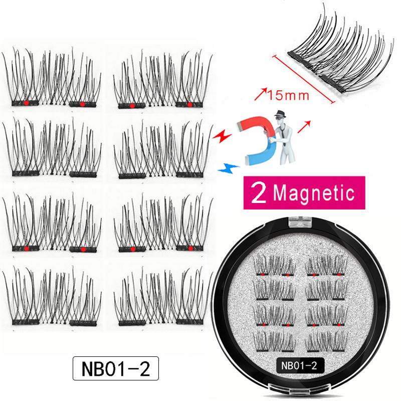极速LEKOFO 8Pcs Magnetic Eyelashes FWith 2 magnetic lashes 3