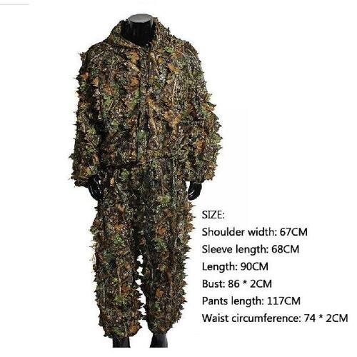 新品Outdcoor Hunting Clothes New 3d Maple Leaf Bionic Ghilli