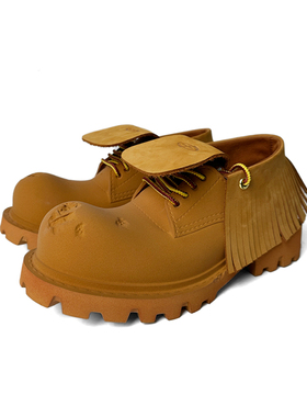 法老同款GLITTER FOCUS圆头巴黎米奇增高沙漠黄大头鞋未来德比鞋